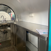 HTL Sur Mesure Remorque Alimentaire Mobile de 7 Pi (Petit) pour Pizzeria, Concessions et Restauration Rapide avec Cuisine Entièrement Équipée à Vendre