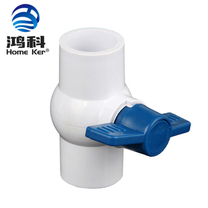 Homeker JZ-1095 PVC 볼 밸브 1/2 ''-4'' 물 사용 고온 저항 3 년 보증 절강 기원 - Product Image 3