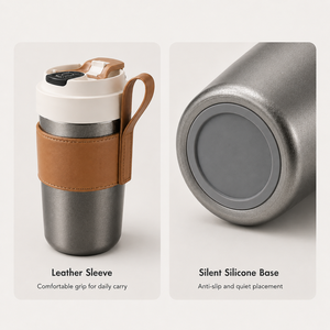 Durable Titanium <b>Coffee</b> Mug Heavy Duty Insulated Outdoor Cup - Product Image 6