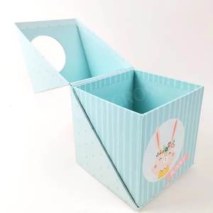 Scatola Regalo Quadrata Rigida Personalizzata Ecologica Riciclabile per Sapone Artigianale Aromaterapico con Finestra Flip-top Interattiva e Divertente - Product Image 1