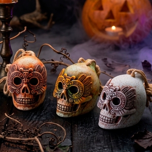 Hot Selling Aztec Death <b>Whistle</b> Screaming Sound Decompression Novelty Toy Outdoor Survival <b>Whistle</b> - Product Image 4