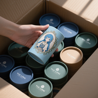Emballage de boîte de tube en papier rond Push Up kraft de luxe personnalisé Tube de carton torsadé pour produit alimentaire