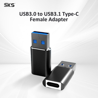 Adaptador USB 3.0 Macho Tipo C Hembra de Aleación de Aluminio, Transferencia de Datos de Alta Velocidad de 5 Gbps, Carga Rápida, Conector OTG, Nuevo para Laptop y PC