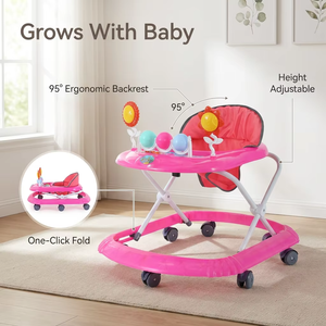 Marche-bébé anti-jambes arquées pour bébés de 0 à 2 ans, anti-basculement, pliable - Product Image 3