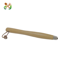 Pelle à pommes de terre en acier inoxydable de qualité supérieure, outils de jardinage, récolteuse de pommes de terre avec manche en bois de hêtre pour la récolte