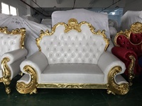 Meubles de mariage classique, canapé de mariage royal, trône pour sièges de mariée et de marié