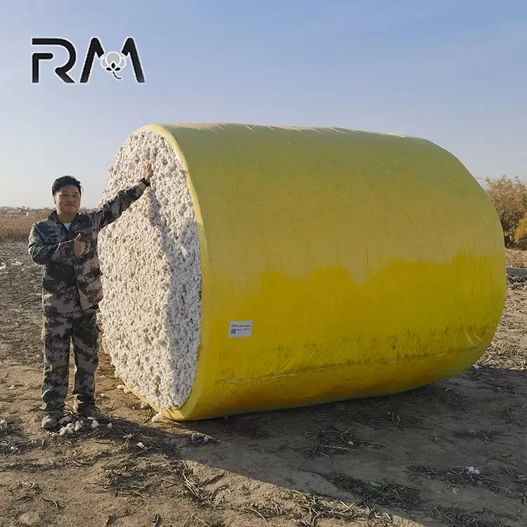 Envoltura de pacas de algodón con película de embalaje Pe colorida