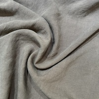 Tissu en mélange de lin et de lyocell teint uni, antistatique et durable, 221 g/m², 140 cm de large, 30 % lin, 70 % lyocell, pour vêtements