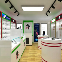 Magasin d'électronique Affichage Décoration Boutique simple Design d'intérieur pour téléphone portable Accessoires Boutique de téléphonie mobile Intérieur