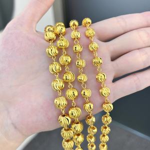 Bracelet pour femme JXX, nouveau design, plaqué or 24 carats, perles tendance, style malaisien, matériau principal en laiton, bijoux - Product Image 2