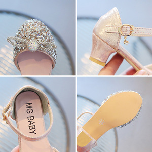 Chaussures <span class=keywords><strong>de</strong></span> <span class=keywords><strong>danse</strong></span> à bout fermé en cuir verni pour enfants, modèle Princesse 2026, avec décorations en cristal, pour grandes filles, vente en gros, offre spéciale - Product Image 4