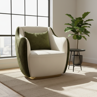 Fauteuil à pieds métalliques pour salon, salle à manger, velours, mobilier moderne, café, chaise de loisirs de luxe, design minimaliste pour utilisation en hôtel