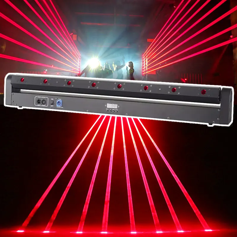 Dj laser light 8eye stage red laser bar moving head laser lights for night club