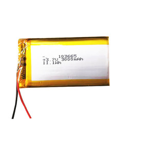 Batería de Iones de Litio 103665 de 3000mAh y 3.7V, Precio de Fábrica al por Mayor, Polímero en Oferta, Polímero Personalizado - Product Image 1
