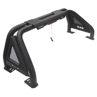 Barre de protection robuste en acier pour pick-up Hilux Ranger Tacoma, universelle, tout-terrain, sport, avec feux stop LED et plaques latérales noires anti-corrosion