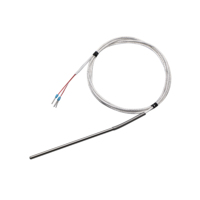 Sonda de Temperatura PT100 RTD, Termistor de Acero Inoxidable de 3 Cables, Resistencia de Platino Impermeable, Precisión de 0.3°C, -50~200°C