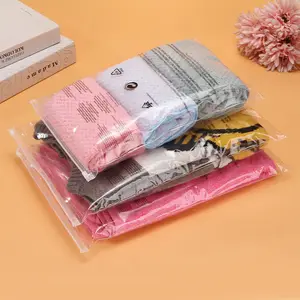Biodegradable Custom Hot Selling Eco friendly Zipper Bag Resealable Clothes Packaging Frosted Plastic Ziplock Bag