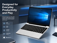 Laptop 14 Pollici Intel N95 8GB RAM 256GB SSD Windows 11 Ultrabook Portatile per Ufficio, Studenti, Uso Quotidiano e Gaming