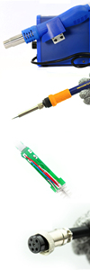เครื่องบัดกรีลมร้อน <span class=keywords><strong>MECHANIC</strong></span> HK-8586D <span class=keywords><strong>2</strong></span> in 1 700W พร้อมหัวแร้งบัดกรีซ่อมแซม SMD จอแสดงผล LED ดิจิตอล - Product Image 6