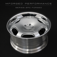 Jantes en alliage Mforged Silver Vintage à cinq fentes, design Deep Dish, OEM ODM, vente en gros, fournisseur de jantes de rechange pour ateliers de tuning et marques