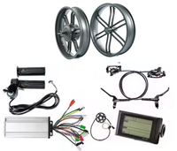 Kit de conversion de vélo électrique 500w 1000w 1500w avec batterie, kit de moteur électrique pour vélo avec batterie, roue arrière