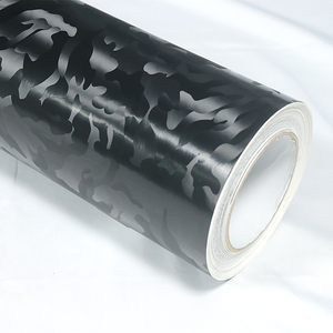 COOL SUN fantasma nero forgiato in fibra di carbonio PVC in vinile testurizzato pellicola avvolgente antigraffio - Product Image 1