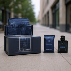 เสื้อเชิ้ตผู้ชาย JH300-13 สีน้ำเงิน แขนยาว ปกคอพับ สีพื้น เสื้อผ้าผู้ใหญ่ - Product Image 2