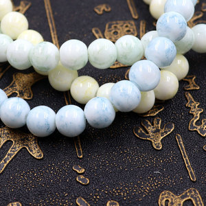 HX fiore di giada di vetro con <span class=keywords><strong>perline</strong></span> di giada sintetica <span class=keywords><strong>perline</strong></span> sciolte <span class=keywords><strong>perline</strong></span> di vetro affascinante per la creazione di gioielli fai da te - Product Image 2