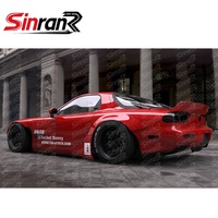 Guardabarros Traseros Estilo RB para RX7 FD FD3S 1992-2002, 2 Piezas, Fibra de Carbono FRP, Fibra de Vidrio, Repuesto Exterior de Carrocería Ancha