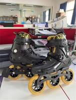 Patins à roulettes en ligne professionnels pour adultes, 3 roues de 110 mm, pour slalom, performance extérieure, vente en gros