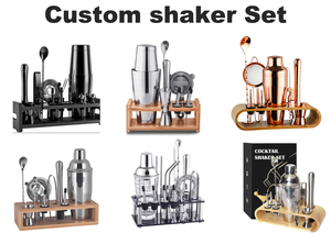 Ensemble de shakers à cocktails en acier inoxydable, style bar professionnel, shakers Boston en deux parties, shaker à martini, mélangeur de boissons pour barman - Product Image 5