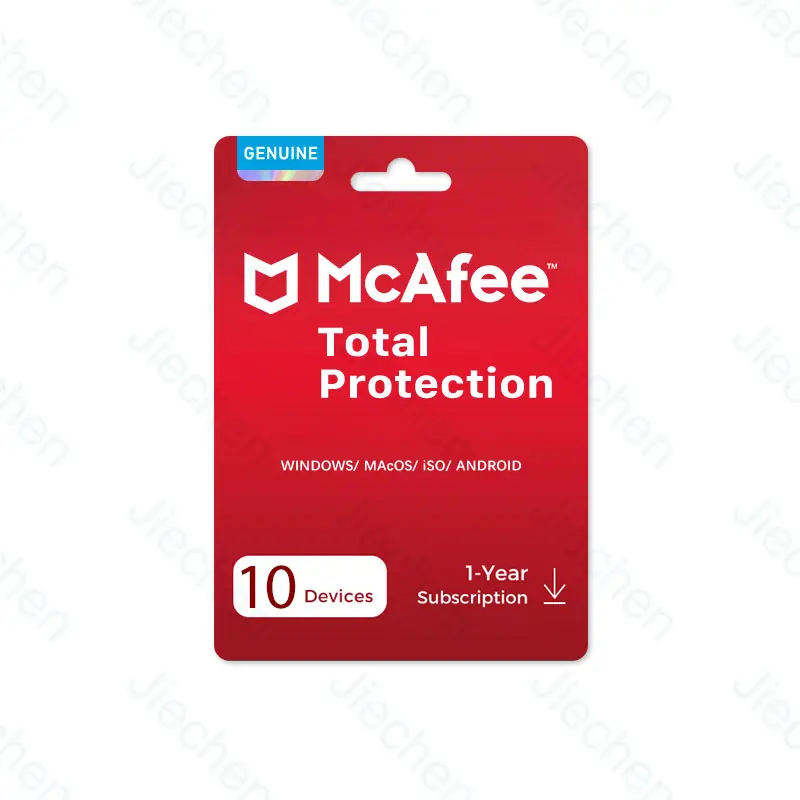McAfee tổng số bảo vệ 1 năm 10 thiết bị phần mềm bảo mật chính thức kích hoạt trang web chính thức