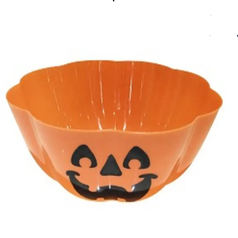 Bol à citrouille imprimé pour Halloween, décoration de fête, accessoires de vacances, fournitures pour événements et fêtes, écran en soie avec impression OEM, 1 couleur