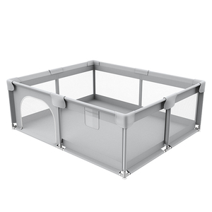 Parc de jeu pliable extra large pour bébé avec porte de sécurité et tapis, aire de jeux intérieure pour tout-petits et enfants, utilisation domestique - Product Image 1