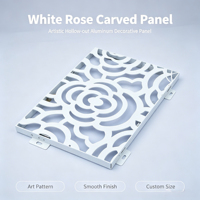 Panneau de façade architecturale extérieure en aluminium gravé CNC, découpé 3D, décoratif, géométrique, sur mesure
