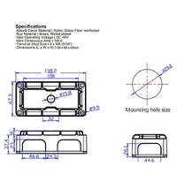 Barre omnibus robuste 300A avec bornes de batterie M8, boîtier de distribution avec couvercle pour camping-car, audio automobile, bateau, marine