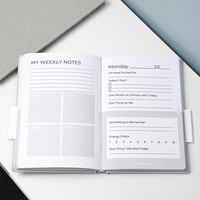 Journal de bien-être pour enseignants entièrement personnalisable, couverture en lin, planificateur quotidien avec notes hebdomadaires pour le personnel scolaire