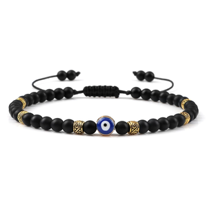 <span class=keywords><strong>Oeil</strong></span> <span class=keywords><strong>de</strong></span> <span class=keywords><strong>tigre</strong></span> <span class=keywords><strong>de</strong></span> luxe réglable fait à la main perlé pour Bracelet 4mm mauvais œil extensible bijoux classique géométrique pour femmes hommes grand cadeau - Product Image 3
