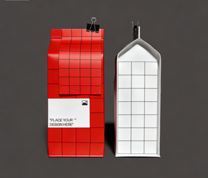 Bolsa de papel cuadrada con base plana para ventana, bolsa de papel kraft con impresión personalizada para granos de café - Product Image 4