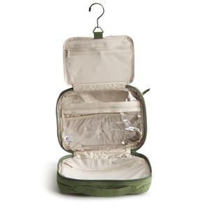 Sac de toilette matelassé en diamant imperméable personnalisé en usine, organiseur de maquillage gonflé, sac suspendu - Product Image 2