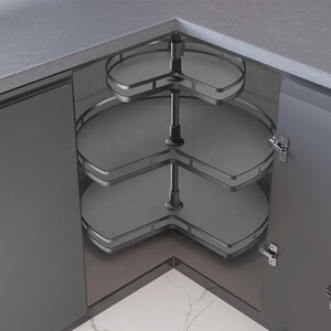 Modern <b>Kitchen</b> Cabinet Accessories Hardware Lazy 3-Tier 270-Degree Turntable Basket in Cabinets <b>Kitchen</b> <b>Storage</b> - Product Image 3