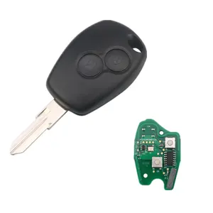 2 Knoppen Car Remote Smart Key Cover Case 433 Mhz 7947 Chip Voor Renault Megane Modus Clio Kangoo Logan Auto sleutel