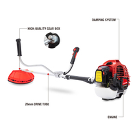 Tondeuse à gazon NEWTOP NTB330B de bonne qualité, 32,6 CC, 1100 W, 2 temps, en alliage, à essence, portable, pour l'agriculture et le jardin