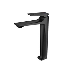 Robinet <span class=keywords><strong>Mitigeur</strong></span> Haut de Gamme Noir en Alliage de Zinc Gris Foncé à Trou Unique pour Lavabo de Salle de Bain, Eau Chaude/Froide, avec Cartouche Céramique Élégante - Product Image 5