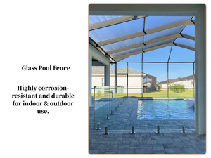 ALD سلامة 10 مللي متر 12 مللي متر الزجاج المقسى الدرابزين ل نظارة من دون إطار حاجز لأحواض السباحة - Product Image 3