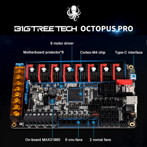 Placa Base BIGTREETECH Octopus Pro 60V de 8 Ejes para Impresora 3D, Nueva Placa de Control 3D TMC5160 Pro TMC2209 2.4 para Ender3 VORON - Product Image 6