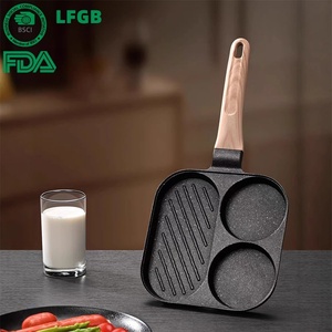 Poêle à frire 3-<span class=keywords><strong>en</strong></span>-1 multifonctionnelle antiadhésive <span class=keywords><strong>en</strong></span> <span class=keywords><strong>pierre</strong></span> Maifan pour petit-déjeuner, compatible induction, usage domestique, luxe léger, pour le marché international - Product Image 4