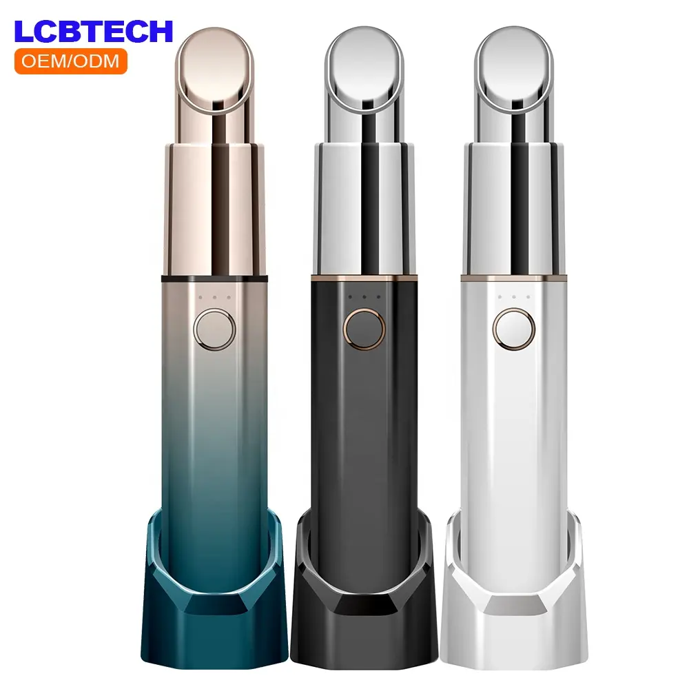 New Arrivals Customized Relieve Fatigue Heat Cold Wireless Face Massaging Tool 2 in 1 Smart Electric Vibration Eye Massager