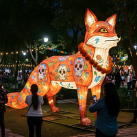 Decoración Interactiva de Faroles para Parques de Atracciones, para el Día de Muertos en México, Uso Interior/Exterior, Espectáculo de Luces para Parques Temáticos
