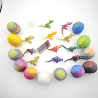Modèles d'œufs de dinosaures en acier inoxydable imprimés en 3D, couleur laser, personnalisables, œufs de Tyrannosaurus Rex, jouets, produits virales TikTok